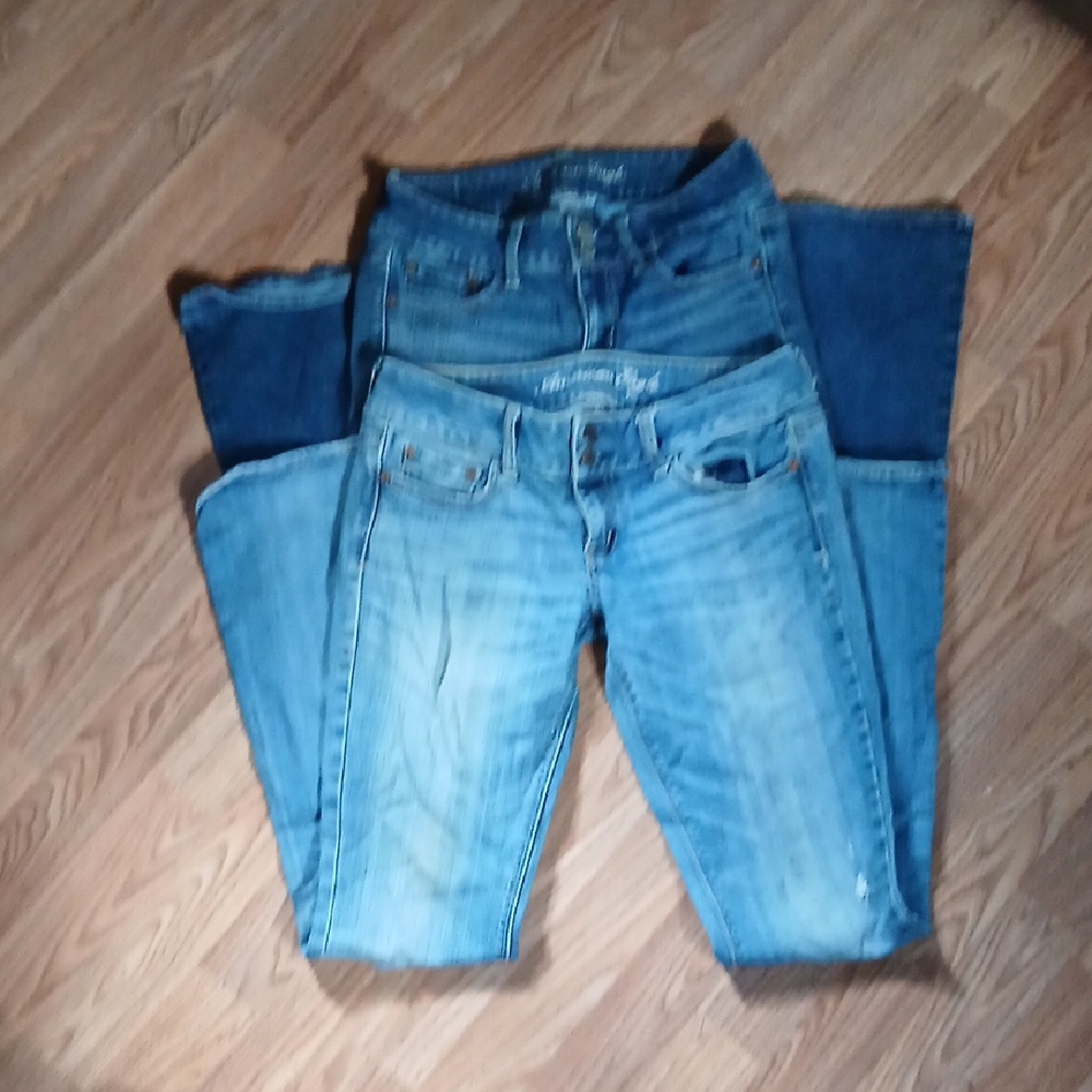 American Eagle Outfitters Blue Straight Leg Jeans
